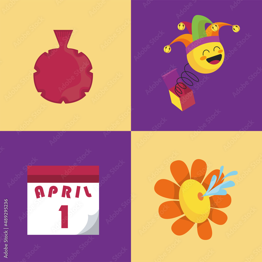 four fools day icons four fools day icons