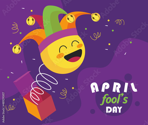 fools day postcard