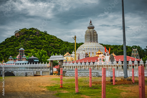 Sri Maha Bhairavar Rudra Aalayam is an Indian famous temple at Tiruvadisoolam, Chengalpattu, Tamilnadu, South India. The Famous Hindu God Temple, Indias Best Tourism Place. photo