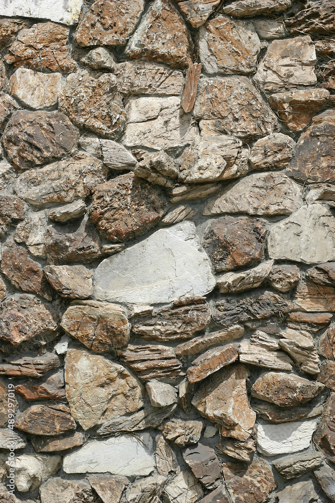 large stone granite wall