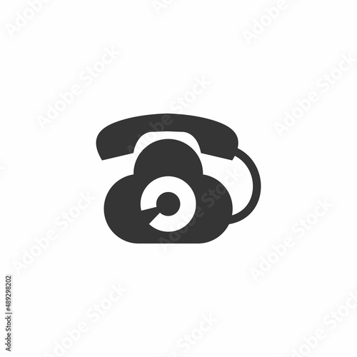 Cloud Phone Call logo.icon vector