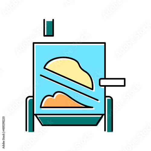 evaporator system color icon vector illustration