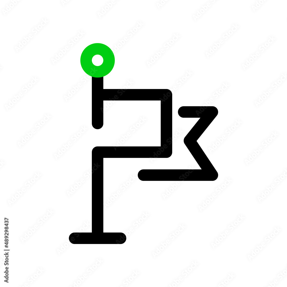 Location pointer with a flag. Pixel perfect, editable stroke icon Location pointer with a flag. Pixel perfect, editable stroke icon