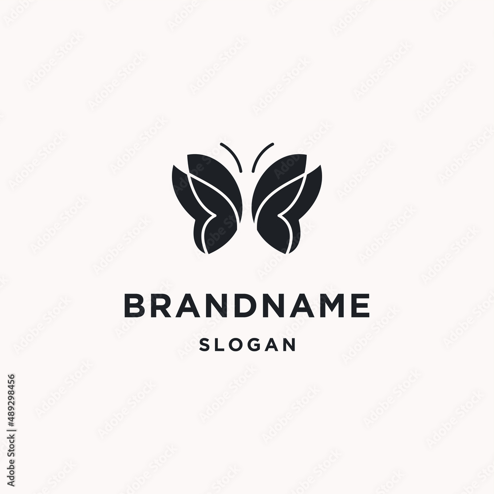Obraz premium Butterfly logo icon design template 