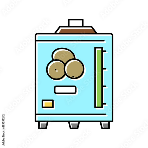 repository industry machine for olive color icon vector illustration