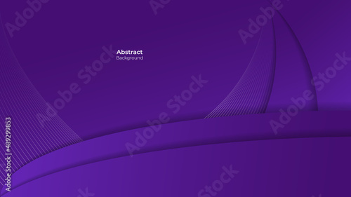 Abstract background wavy with curved lines. Dynamic composition violet. Vector 10 EPS