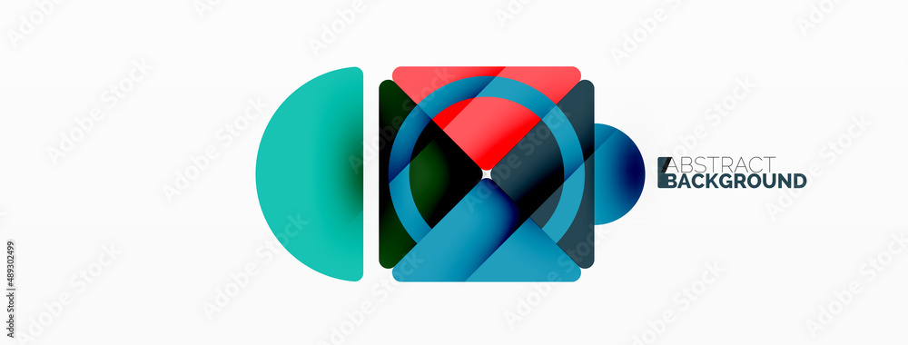 Creative geometric wallpaper. Minimal abstract background. Triangles and circles composition vector illustration for wallpaper banner background or landing page Creative geometric wallpaper. Minimal abstract background. Triangles and circles composition vector illustration for wallpaper banner background or landing page