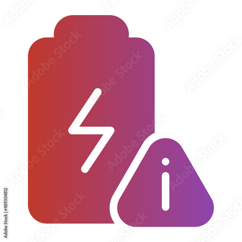 warning gradient icon
