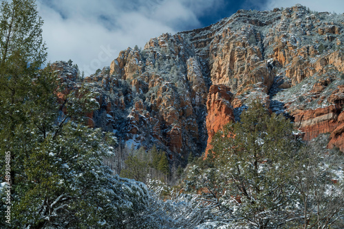 Obraz na płótnie Snowbound Sedona Arizona USA w salonie