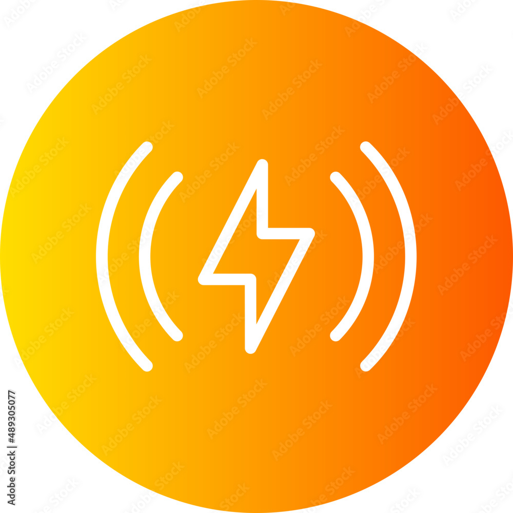 wireless charging gradient icon wireless charging gradient icon