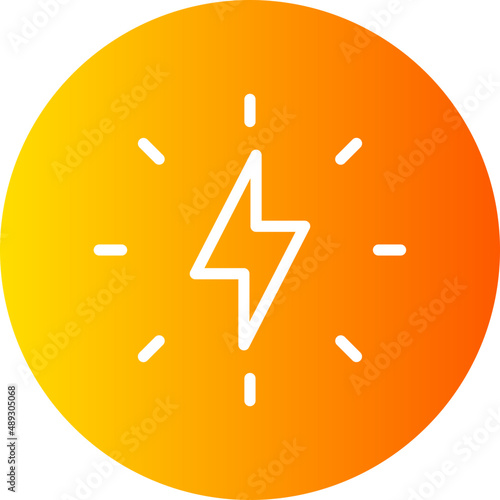 thunderbolt gradient icon