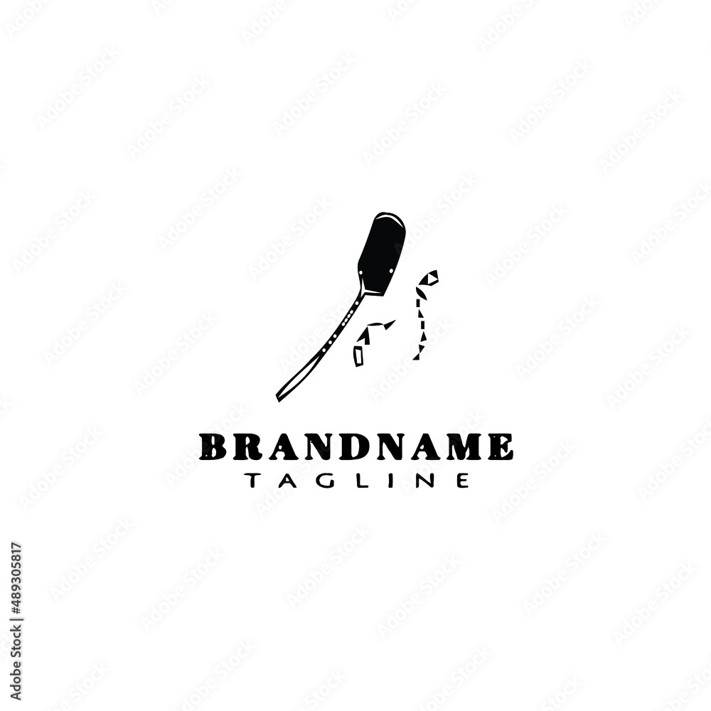 fly swatter logo cartoon icon design template black isolated vector illustration fly swatter logo cartoon icon design template black isolated vector illustration