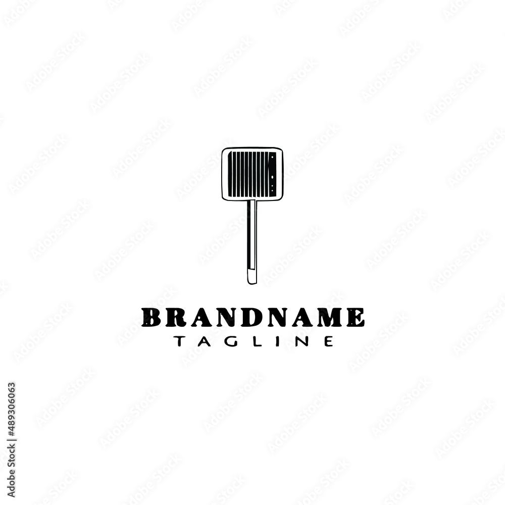 fly swatter logo cartoon icon design template black isolated vector illustration fly swatter logo cartoon icon design template black isolated vector illustration