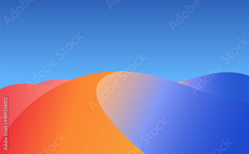 Desert landscape scenery art abstract background