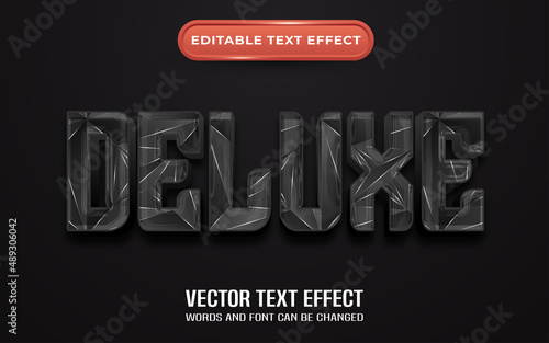 Deluxe editable text effect