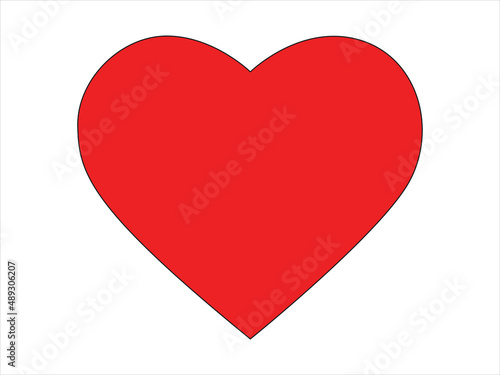 Emoji red Heart. Love emoji. Cartoon heart in a flat style. A symbol of love and Valentine's Day.
Vector illustration
