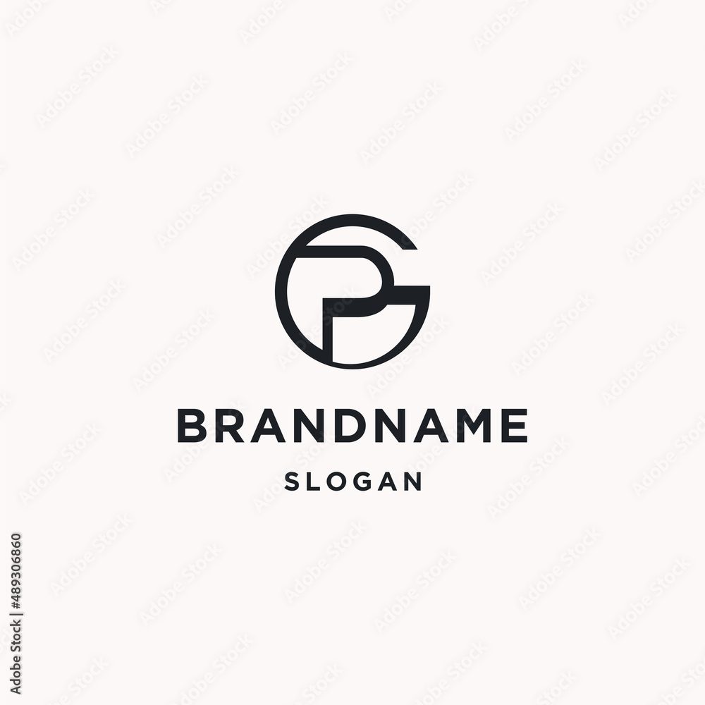 Letter gp logo icon design template Letter gp logo icon design template