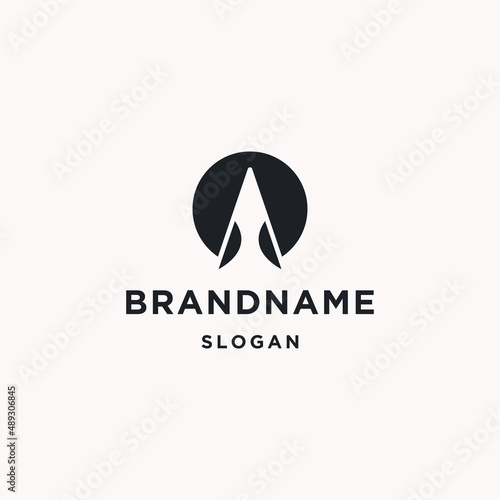 Letter a abstract logo icon design template 