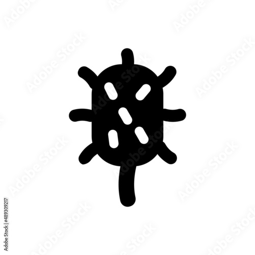 Bacteria microbe icon