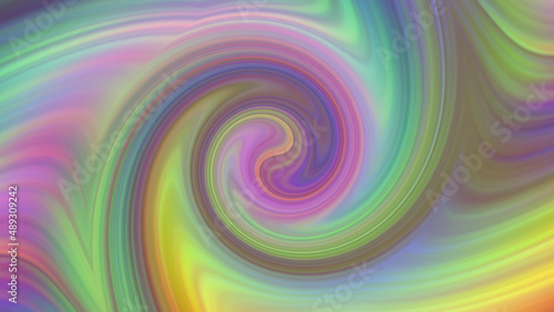Abstract multicolored background with neon spiral. © vvicca