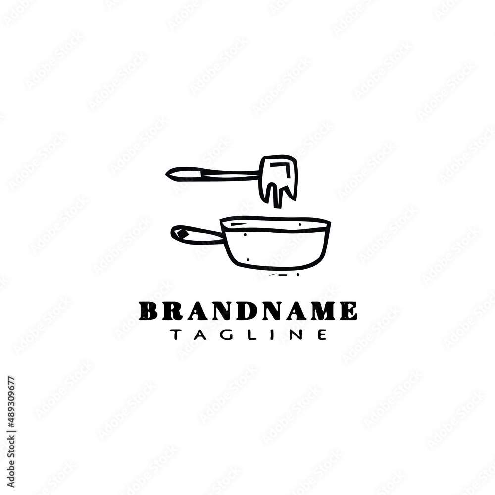 fondue logo cartoon icon design template black isolated illustration fondue logo cartoon icon design template black isolated illustration