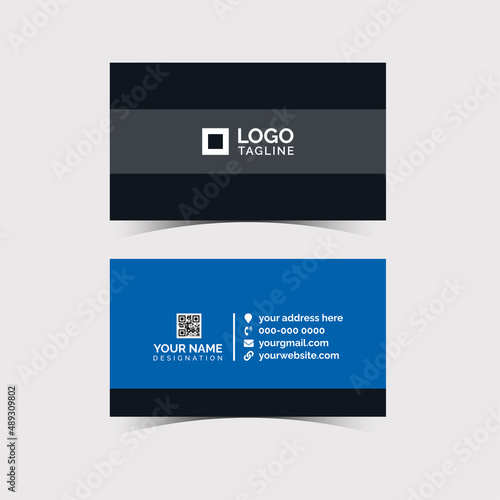 New Creative Corporate Business Card, Colorful Business Card Vector Template