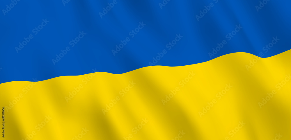 National Fabric Wave Closeup Flag of Ukraine National Fabric Wave Closeup Flag of Ukraine