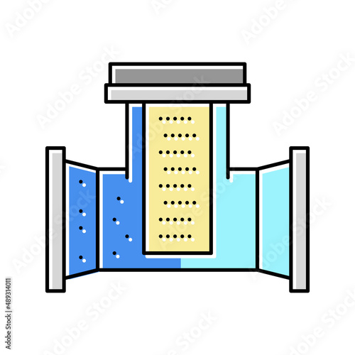 industry water filter color icon vector illustration photo