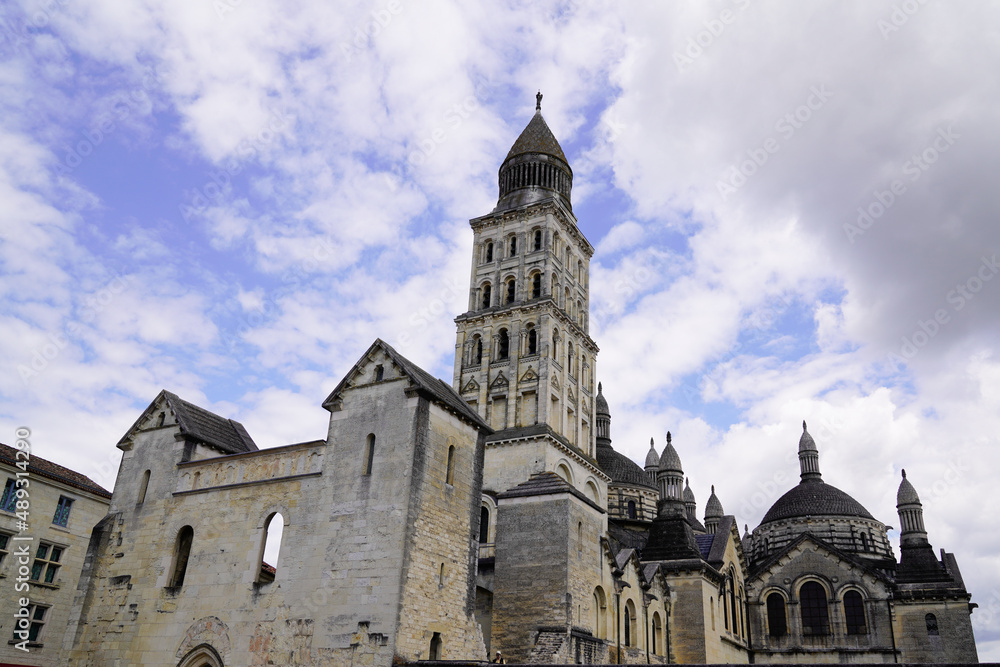 Perigueux church french cathedral roman catholic Saint Front in town medieval France