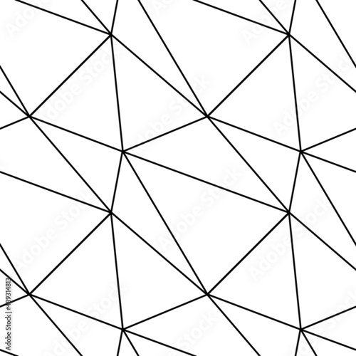 triangle mosaic of thin lines seamless pattern, background for wrapping paper textile.