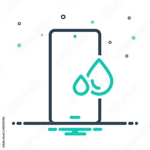 Mix icon for waterproof
