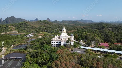 Wallpaper Mural The video was filmed from an aerial view of a temple in Thailand. Torontodigital.ca