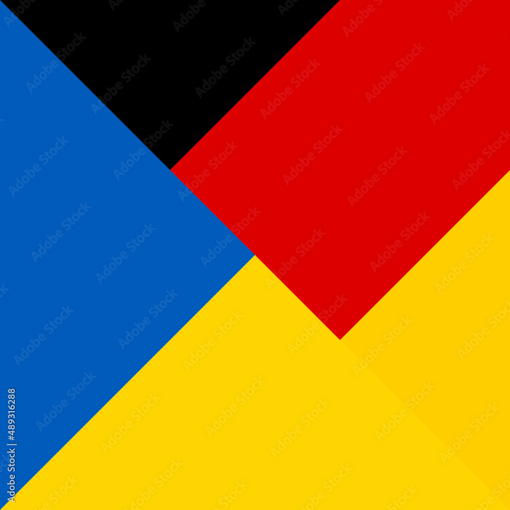 harmony icon of ukraine and germany flags. vector illustration harmony icon of ukraine and germany flags. vector illustration