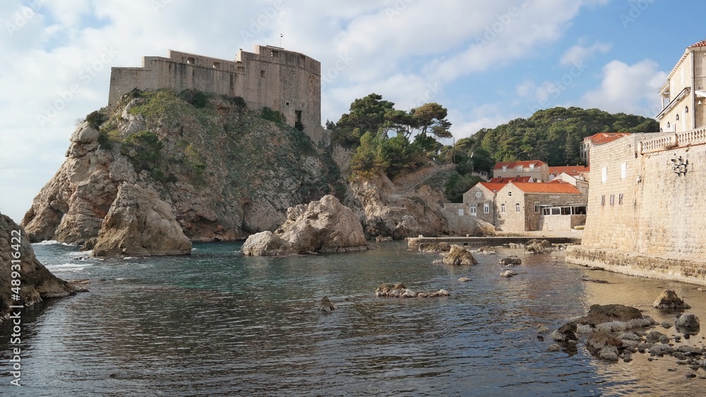 Fort Bokar ruins in Dubrovnik, Croatia