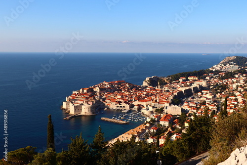 View of the ruins of Dubrovnik, Croatia