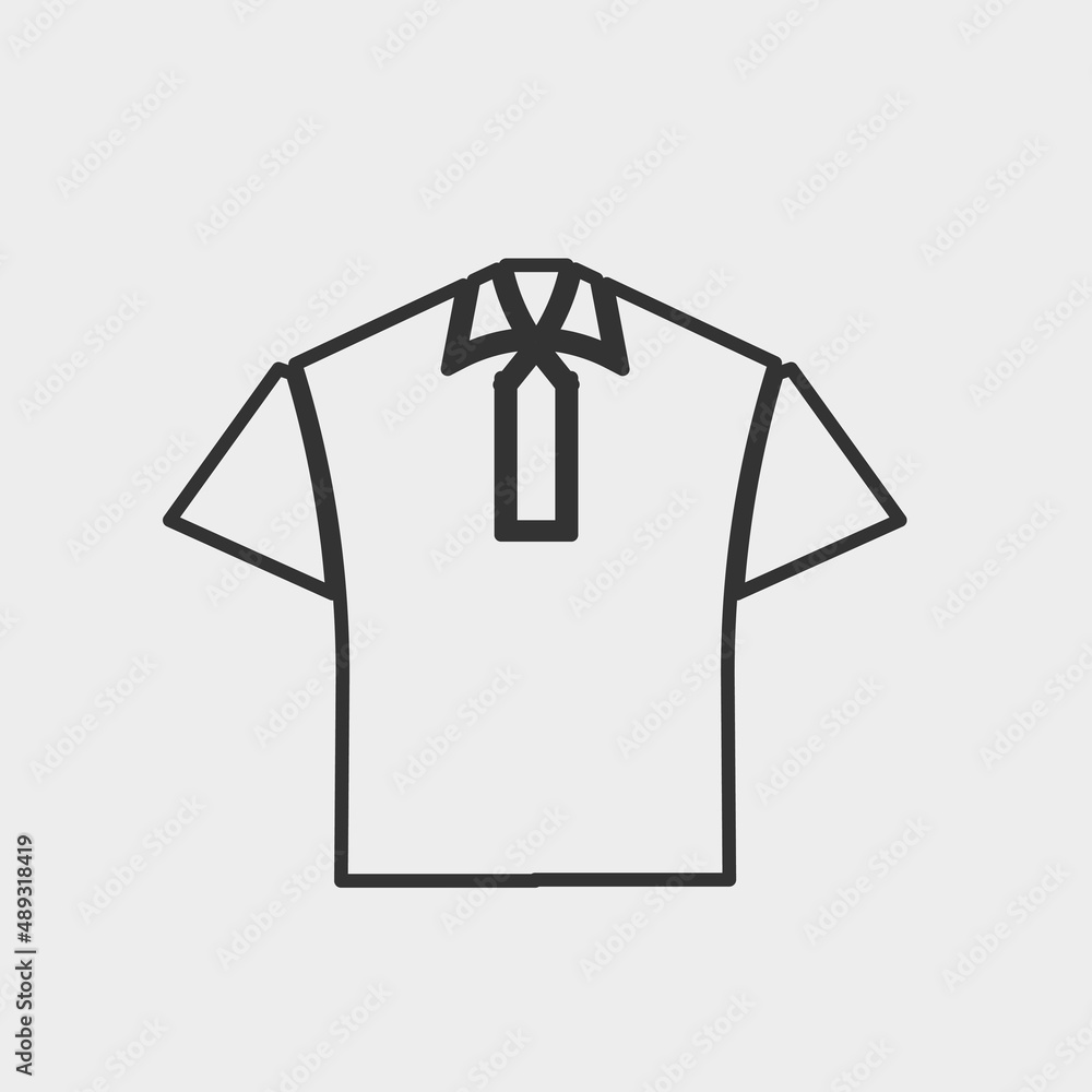 T shirts vector icon solid grey T shirts vector icon solid grey