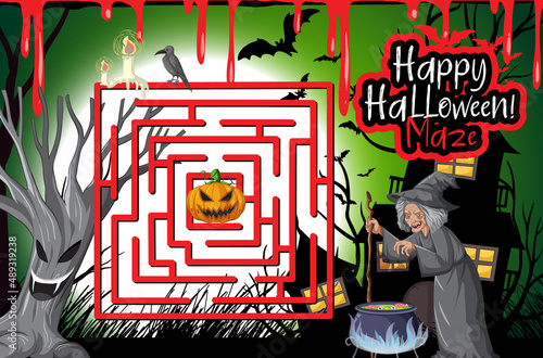 Maze game finds the witch's way to Jack-o'-lantern