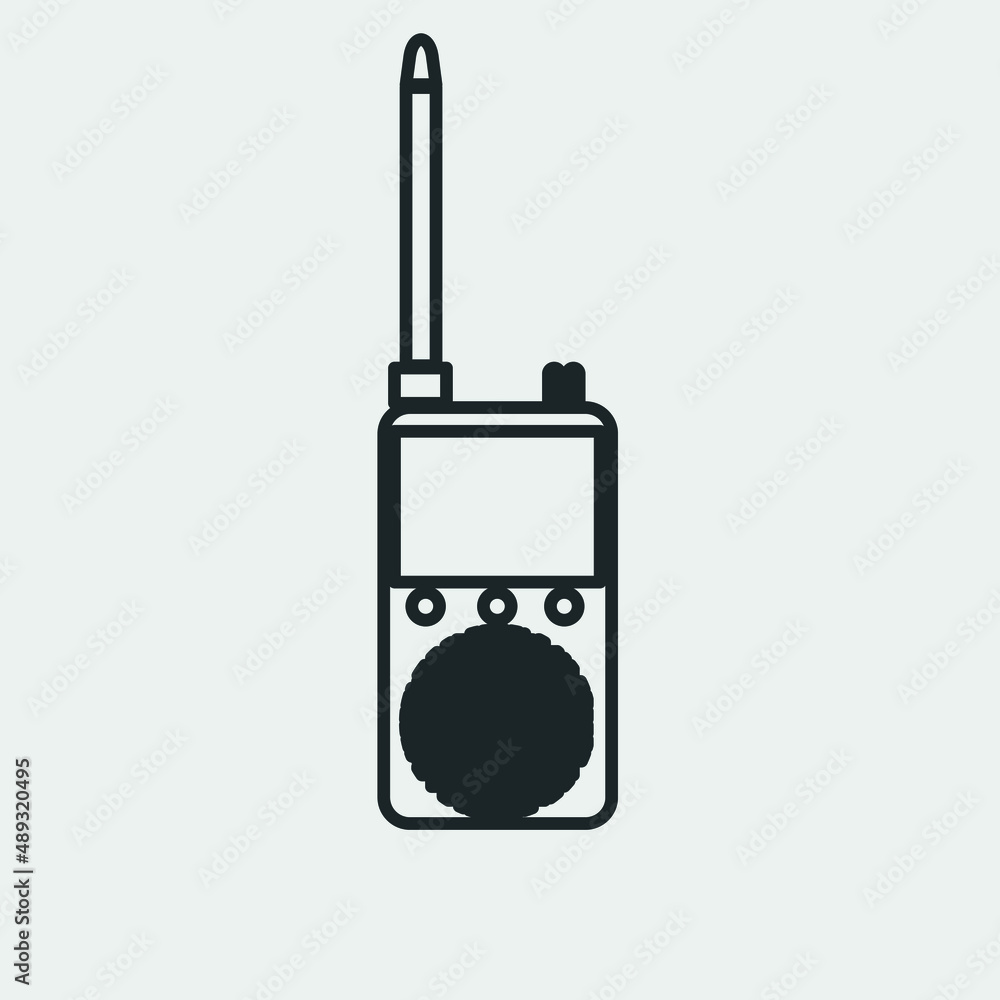 Walkie_talkie vector icon illustration sign Walkie_talkie vector icon illustration sign