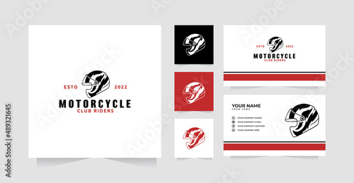 Racing Helmet logo design inspiration and business card