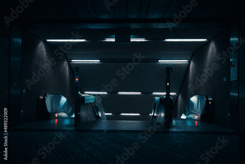 Lichter der Rolltreppe