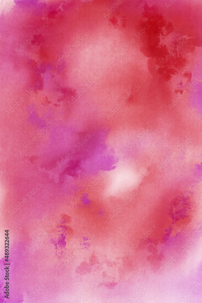 Obraz premium Watercolor Red and Pink Texture Background Paper
