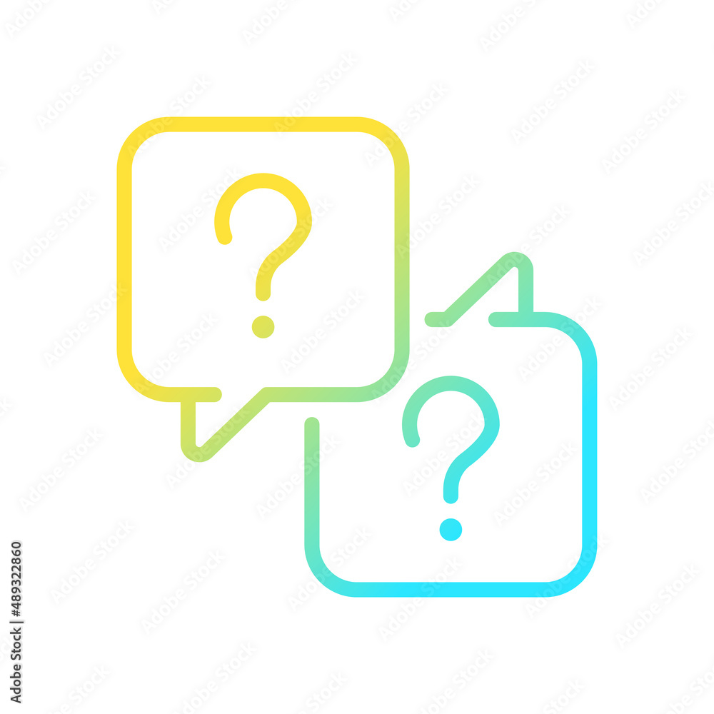 Misunderstanding gradient linear vector icon Misunderstanding gradient linear vector icon
