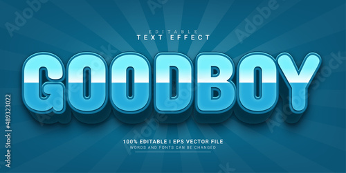 good boy editable text effect