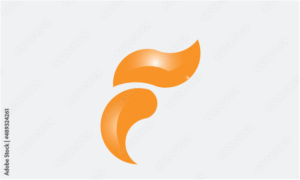 Obraz premium abstract orange logo