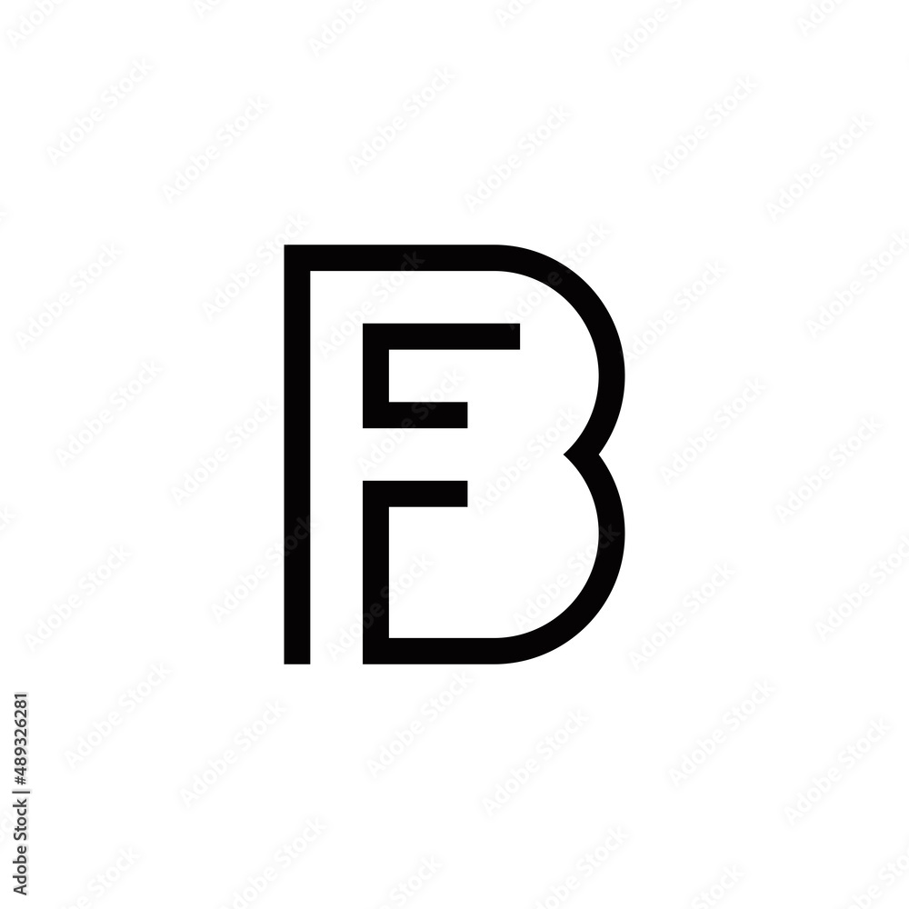 b f bf fb initial logo design vector template b f bf fb initial logo design vector template