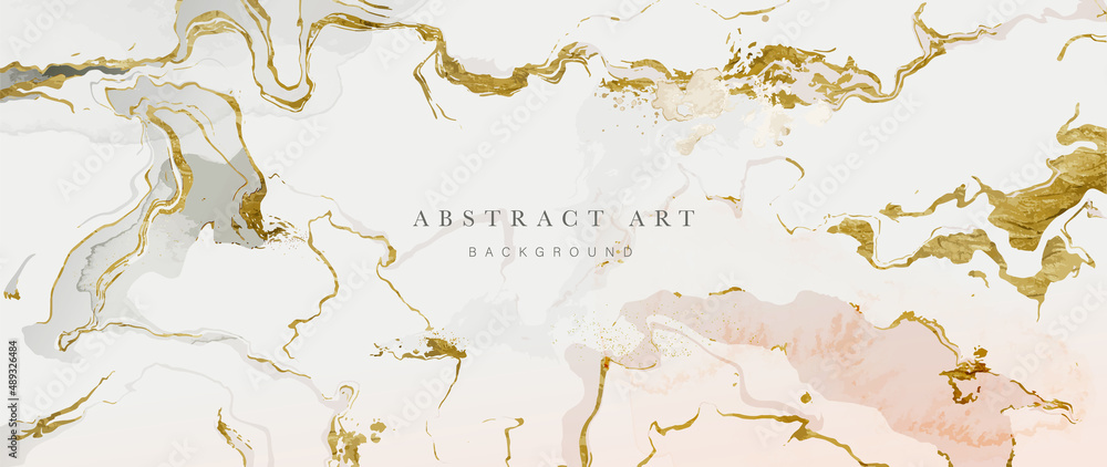 Abstract golden marble pattern background. Luxury wallpaper with gold shade,  rose gold and white watercolor. Elegant marble surface design for banner,  covers, wall art, home decor and invitation. Stock Vector | Adobe