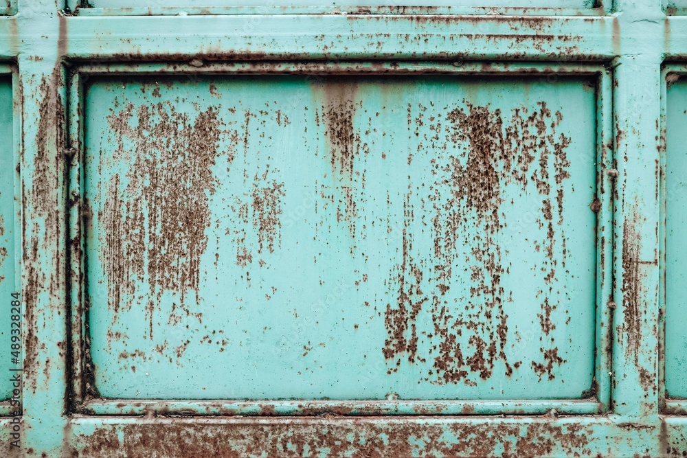 Naklejka premium Grunge rusty metal texture. Rusted and oxidized background.