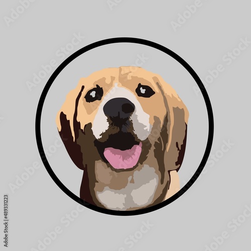 Cute unique coco dog logo for dog lovers 001 photo