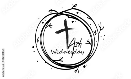 Lent Season. Design for print or use as poster, card, flyer or T Shirt
