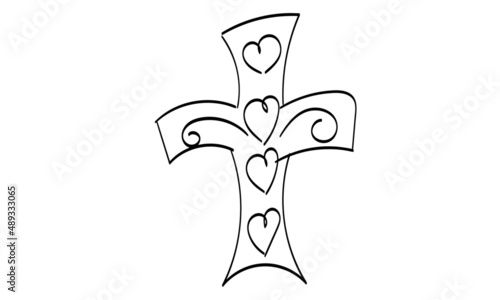 Lent Season. Design for print or use as poster, card, flyer or T Shirt